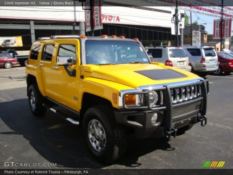 Yellow / Ebony Black 2006 Hummer H3