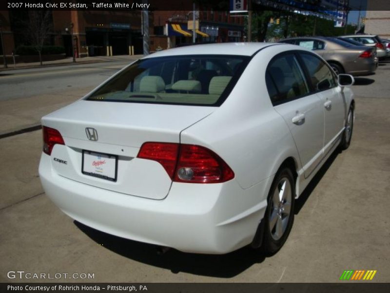 Taffeta White / Ivory 2007 Honda Civic EX Sedan