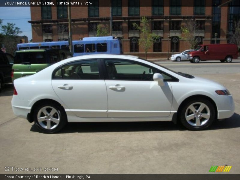 Taffeta White / Ivory 2007 Honda Civic EX Sedan