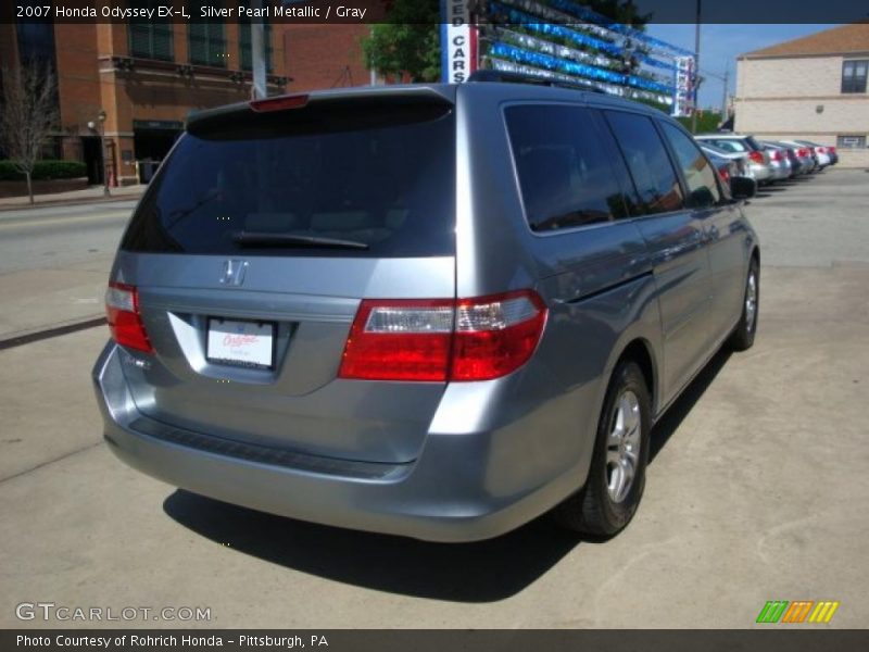 Silver Pearl Metallic / Gray 2007 Honda Odyssey EX-L