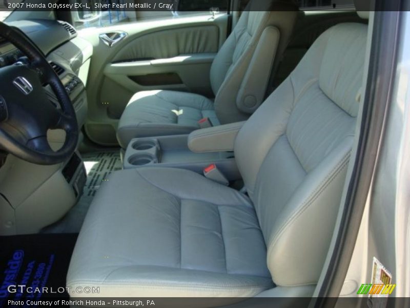 Silver Pearl Metallic / Gray 2007 Honda Odyssey EX-L