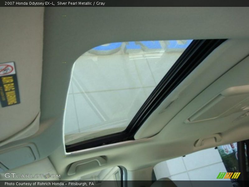 Silver Pearl Metallic / Gray 2007 Honda Odyssey EX-L