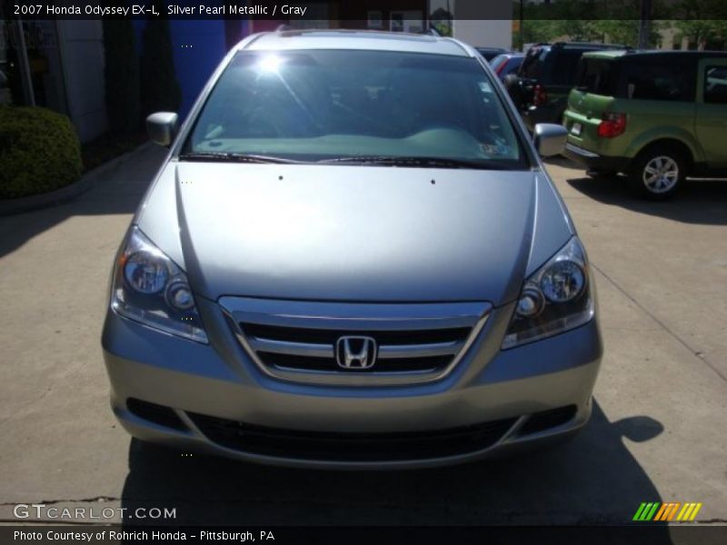 Silver Pearl Metallic / Gray 2007 Honda Odyssey EX-L