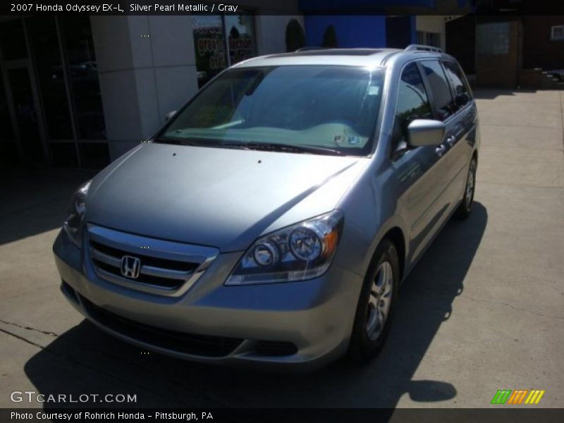 Silver Pearl Metallic / Gray 2007 Honda Odyssey EX-L