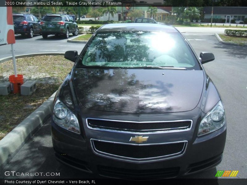 Taupe Gray Metallic / Titanium 2010 Chevrolet Malibu LS Sedan