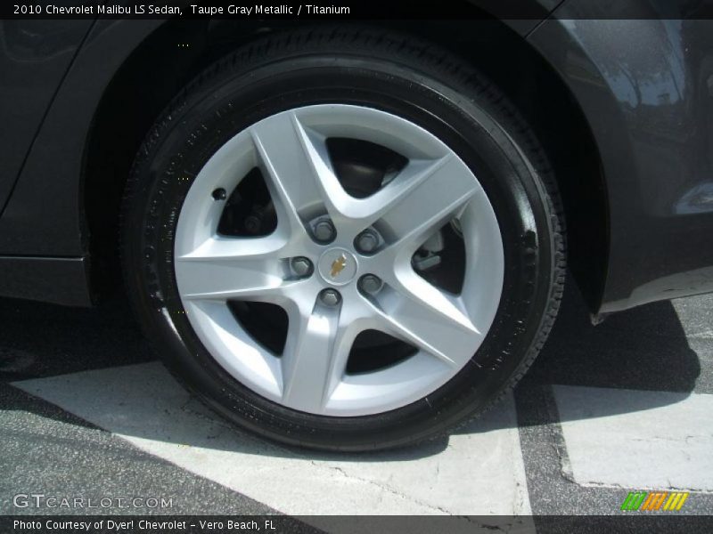 Taupe Gray Metallic / Titanium 2010 Chevrolet Malibu LS Sedan
