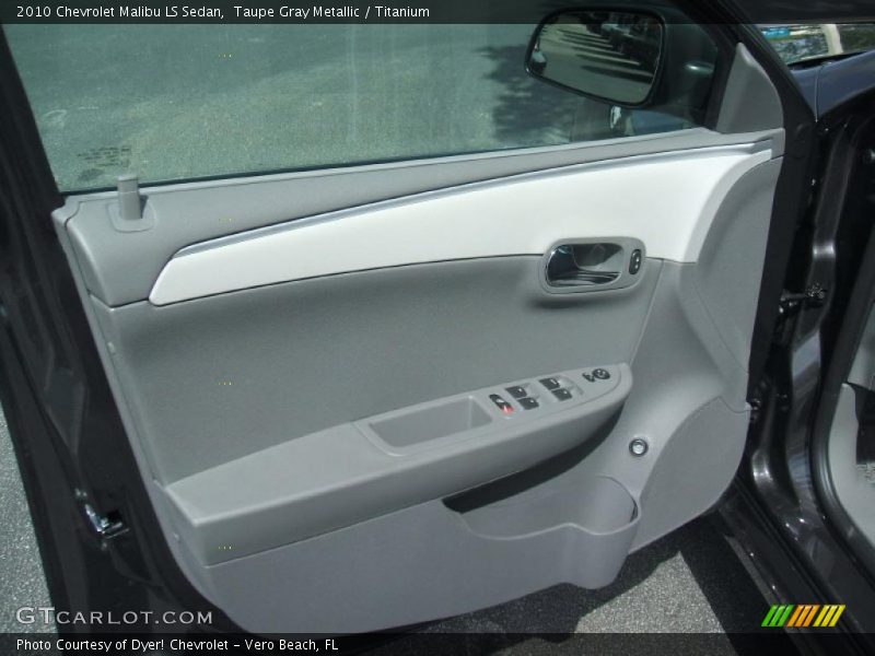 Taupe Gray Metallic / Titanium 2010 Chevrolet Malibu LS Sedan