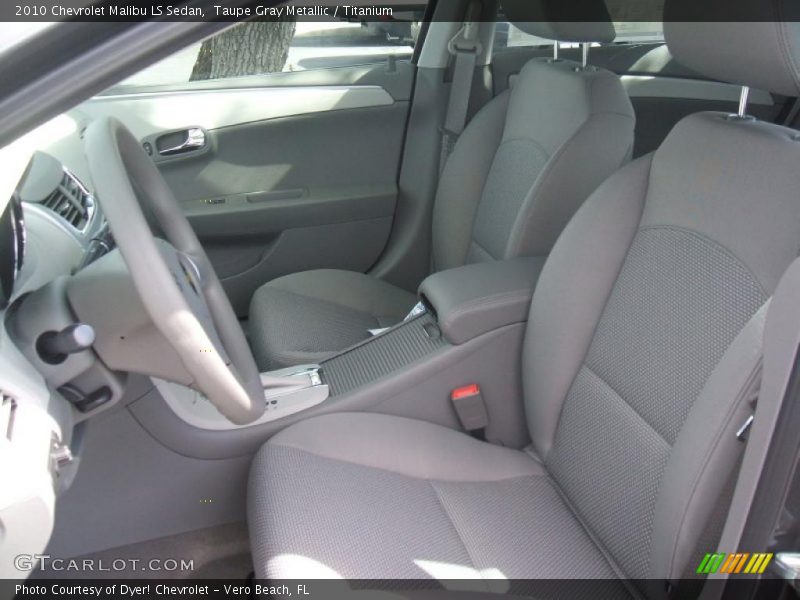 Taupe Gray Metallic / Titanium 2010 Chevrolet Malibu LS Sedan