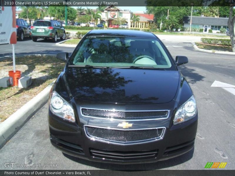 Black Granite Metallic / Titanium 2010 Chevrolet Malibu LS Sedan