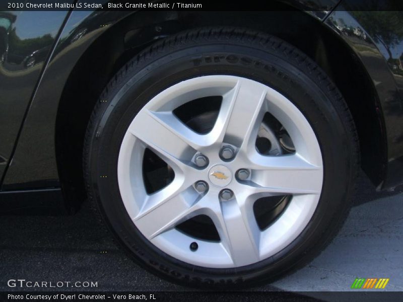 Black Granite Metallic / Titanium 2010 Chevrolet Malibu LS Sedan
