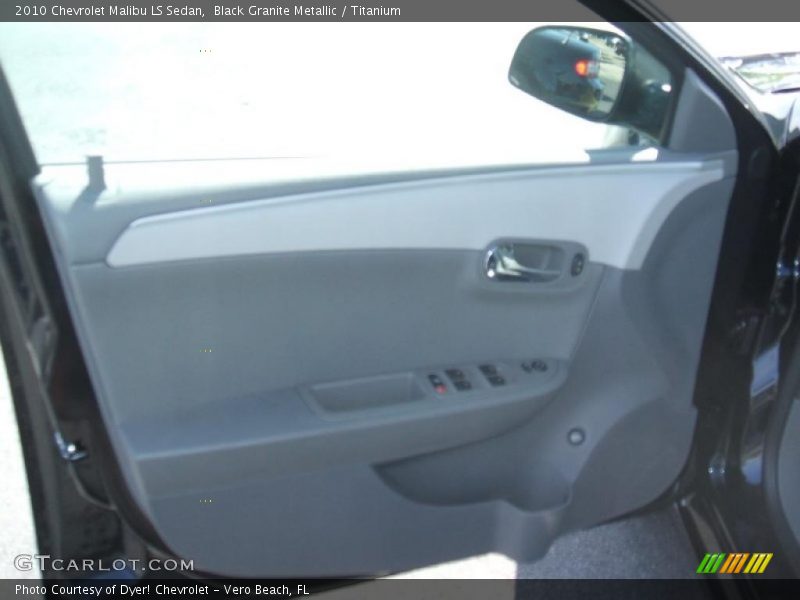 Black Granite Metallic / Titanium 2010 Chevrolet Malibu LS Sedan