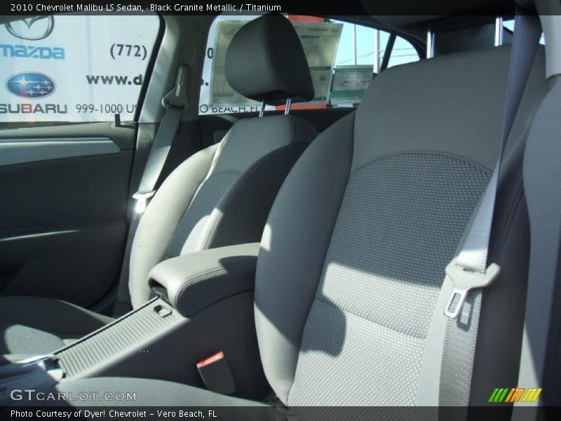 Black Granite Metallic / Titanium 2010 Chevrolet Malibu LS Sedan