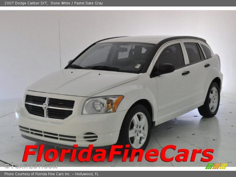 Stone White / Pastel Slate Gray 2007 Dodge Caliber SXT