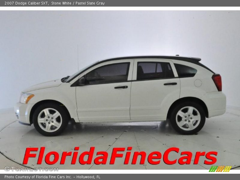 Stone White / Pastel Slate Gray 2007 Dodge Caliber SXT