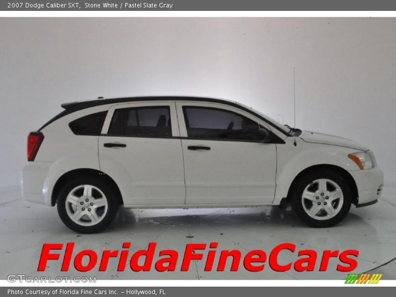 Stone White / Pastel Slate Gray 2007 Dodge Caliber SXT