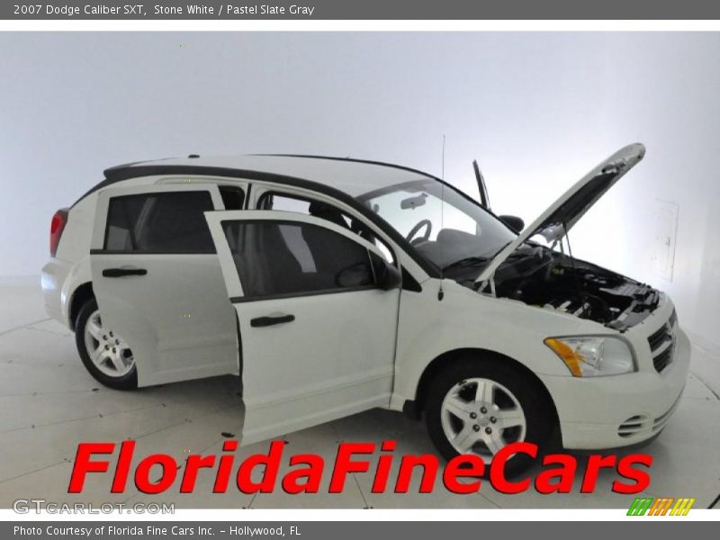 Stone White / Pastel Slate Gray 2007 Dodge Caliber SXT