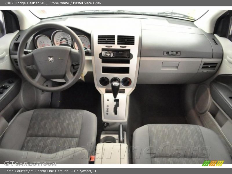 Stone White / Pastel Slate Gray 2007 Dodge Caliber SXT