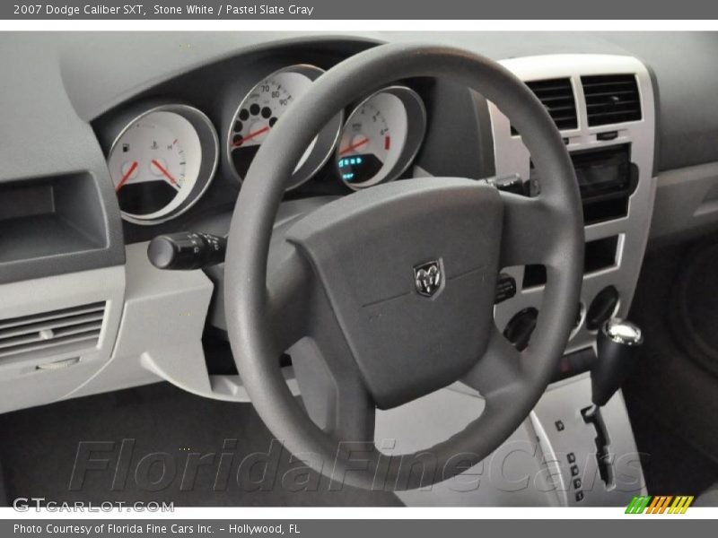 Stone White / Pastel Slate Gray 2007 Dodge Caliber SXT