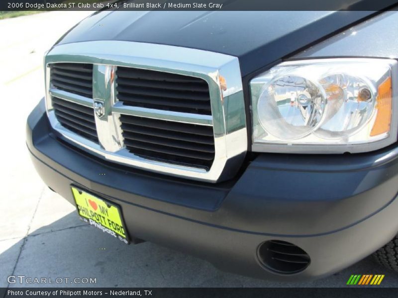 Brilliant Black / Medium Slate Gray 2006 Dodge Dakota ST Club Cab 4x4