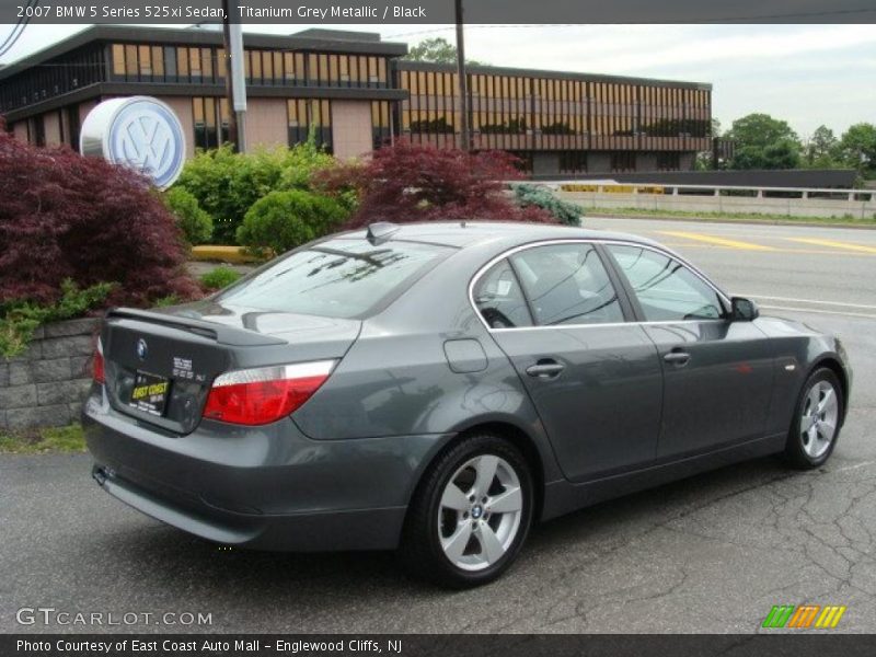 Titanium Grey Metallic / Black 2007 BMW 5 Series 525xi Sedan