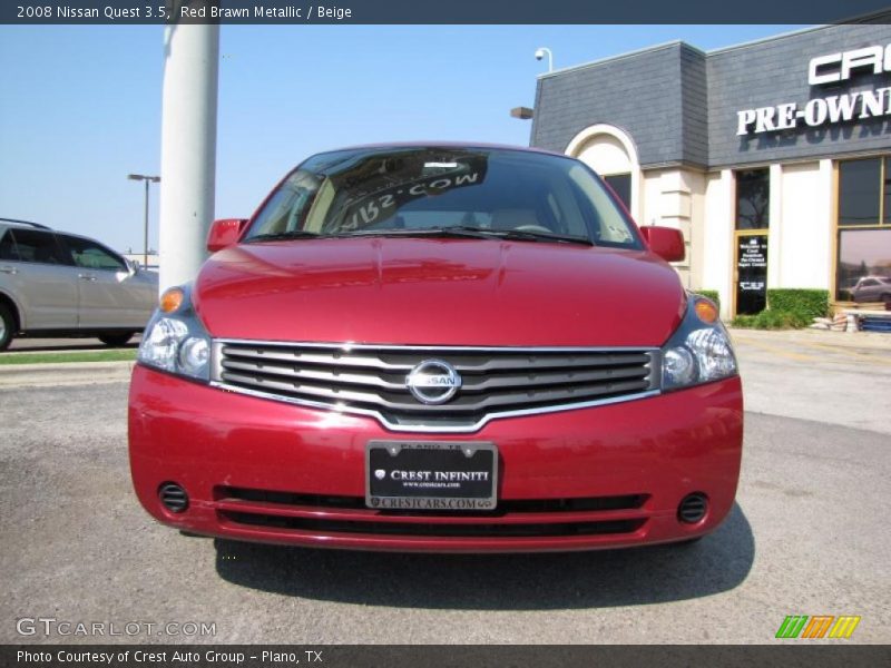 Red Brawn Metallic / Beige 2008 Nissan Quest 3.5