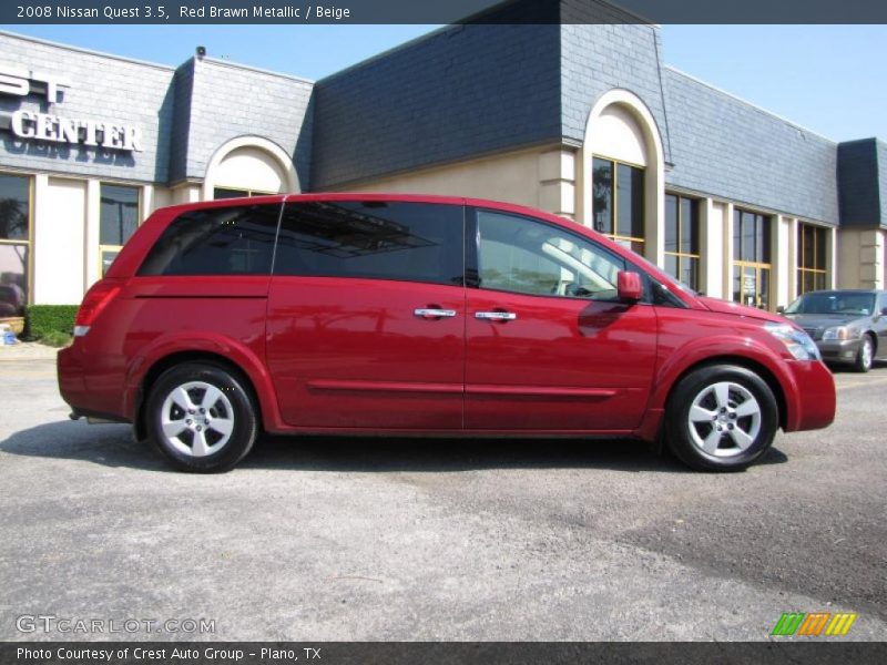 Red Brawn Metallic / Beige 2008 Nissan Quest 3.5