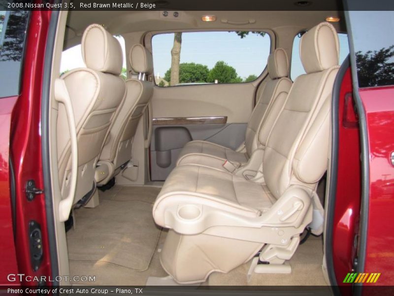 Red Brawn Metallic / Beige 2008 Nissan Quest 3.5