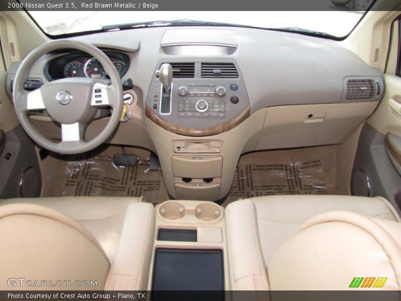 Red Brawn Metallic / Beige 2008 Nissan Quest 3.5