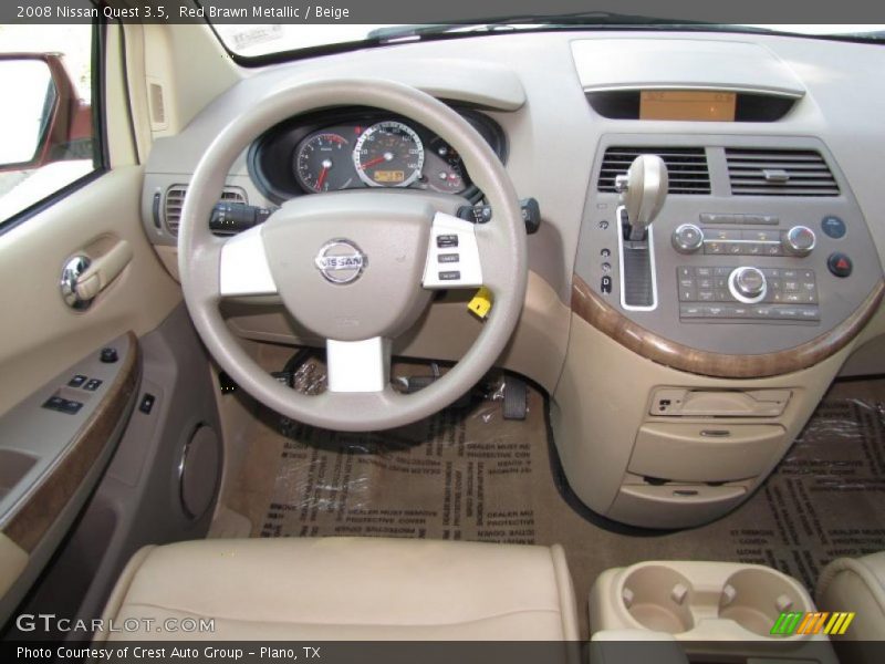 Red Brawn Metallic / Beige 2008 Nissan Quest 3.5