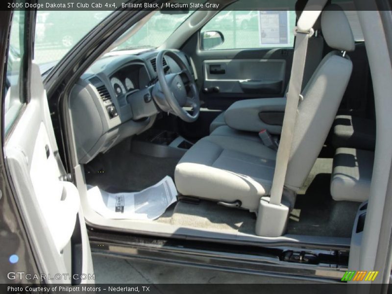 Brilliant Black / Medium Slate Gray 2006 Dodge Dakota ST Club Cab 4x4