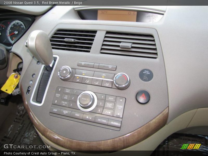 Red Brawn Metallic / Beige 2008 Nissan Quest 3.5