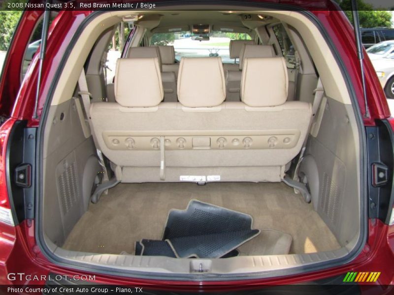Red Brawn Metallic / Beige 2008 Nissan Quest 3.5