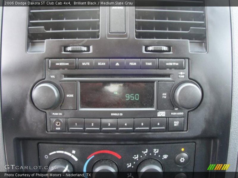 Brilliant Black / Medium Slate Gray 2006 Dodge Dakota ST Club Cab 4x4