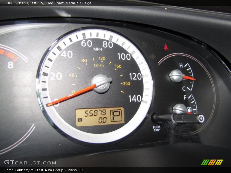 Red Brawn Metallic / Beige 2008 Nissan Quest 3.5