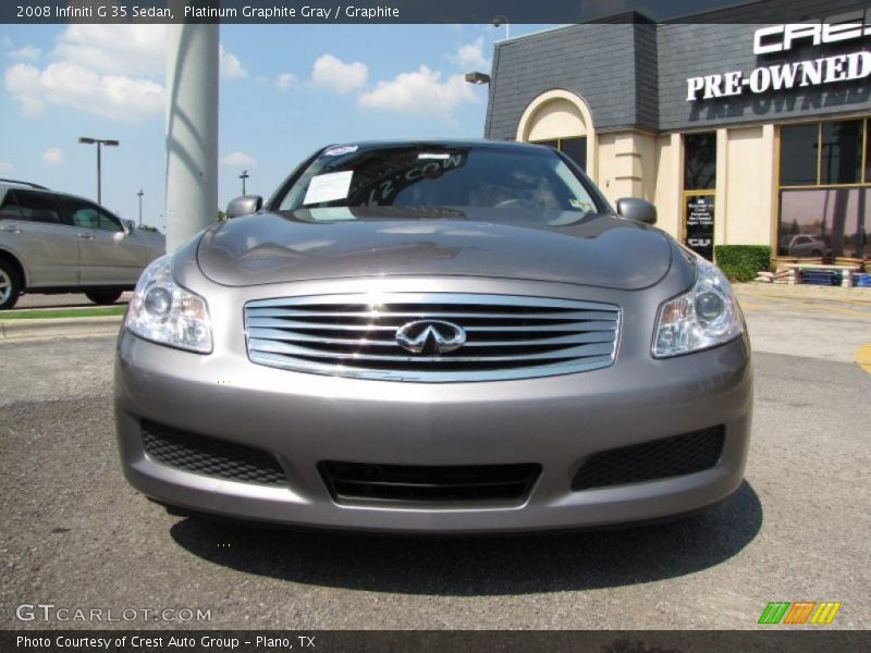 Platinum Graphite Gray / Graphite 2008 Infiniti G 35 Sedan