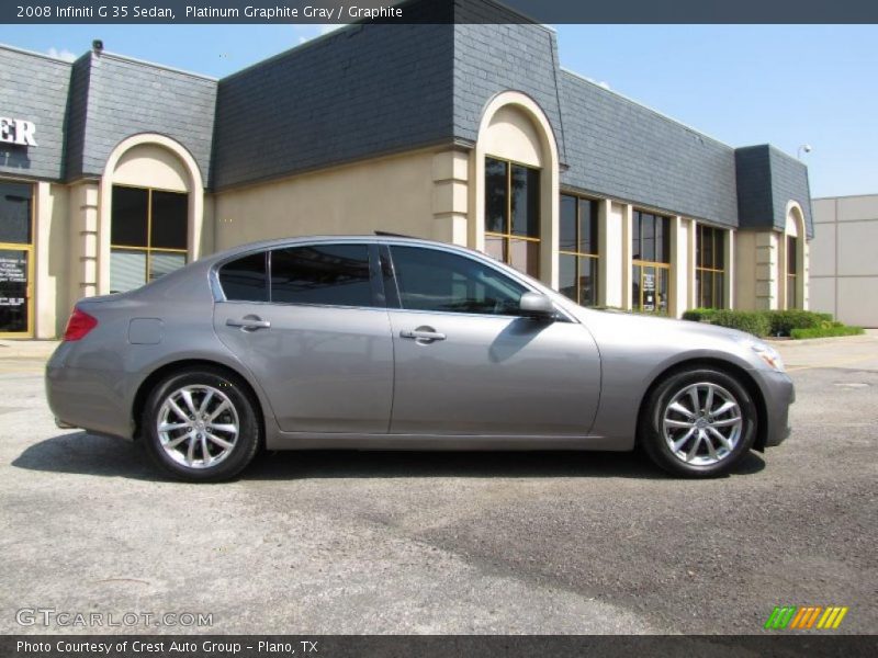 Platinum Graphite Gray / Graphite 2008 Infiniti G 35 Sedan