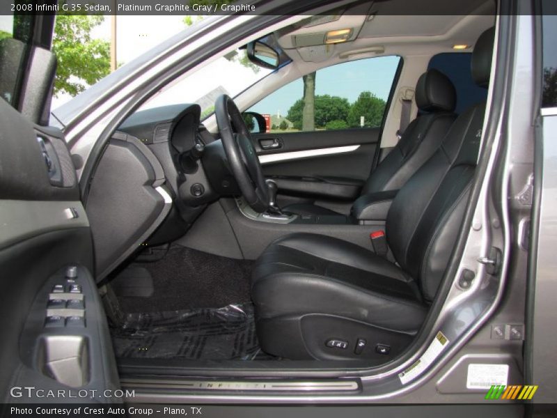Platinum Graphite Gray / Graphite 2008 Infiniti G 35 Sedan