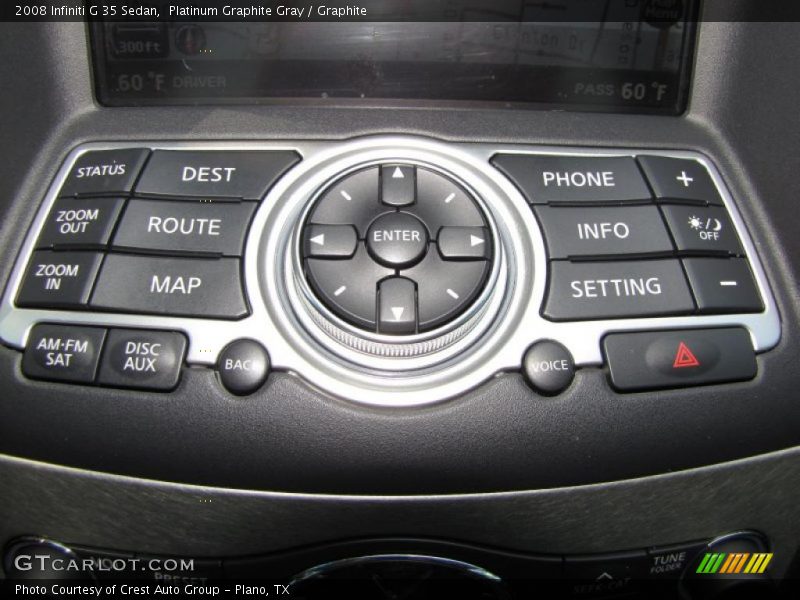 Platinum Graphite Gray / Graphite 2008 Infiniti G 35 Sedan