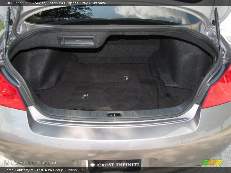 Platinum Graphite Gray / Graphite 2008 Infiniti G 35 Sedan
