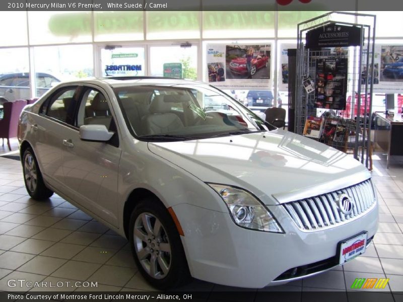 White Suede / Camel 2010 Mercury Milan V6 Premier