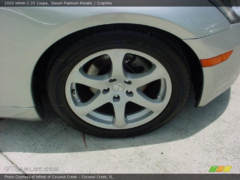 Desert Platinum Metallic / Graphite 2003 Infiniti G 35 Coupe