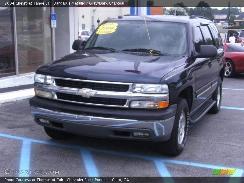 Dark Blue Metallic / Gray/Dark Charcoal 2004 Chevrolet Tahoe LT