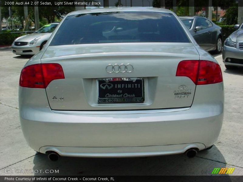 Light Silver Metallic / Black 2008 Audi A4 2.0T Sedan