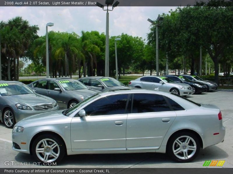 Light Silver Metallic / Black 2008 Audi A4 2.0T Sedan