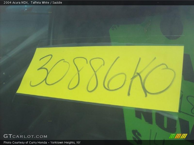 Taffeta White / Saddle 2004 Acura MDX