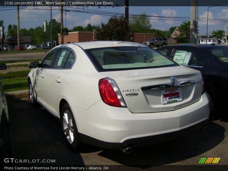 White Suede / Cashmere/Fine Line Ebony 2010 Lincoln MKS FWD