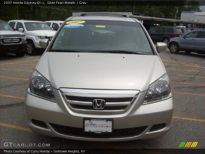 Silver Pearl Metallic / Gray 2007 Honda Odyssey EX-L