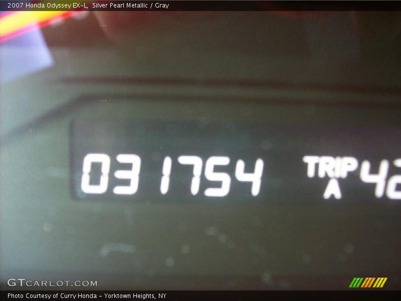 Silver Pearl Metallic / Gray 2007 Honda Odyssey EX-L