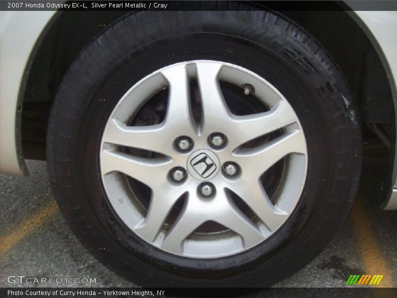 Silver Pearl Metallic / Gray 2007 Honda Odyssey EX-L