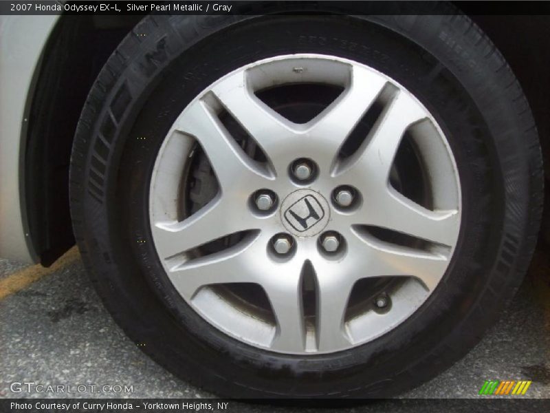 Silver Pearl Metallic / Gray 2007 Honda Odyssey EX-L